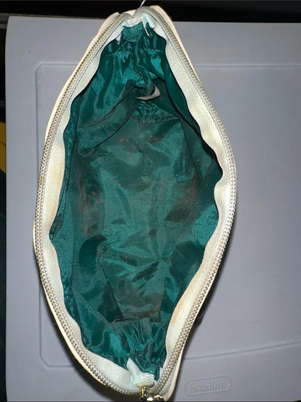 Tropical Leaf Cosmetic Pouch in Mint Green by Taryn & Hale